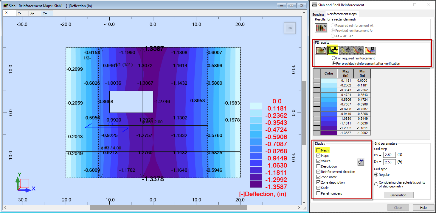 Verify the Deflection for the Provided Reinforcement Areas