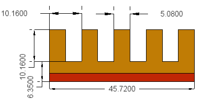 heat sink dimensions