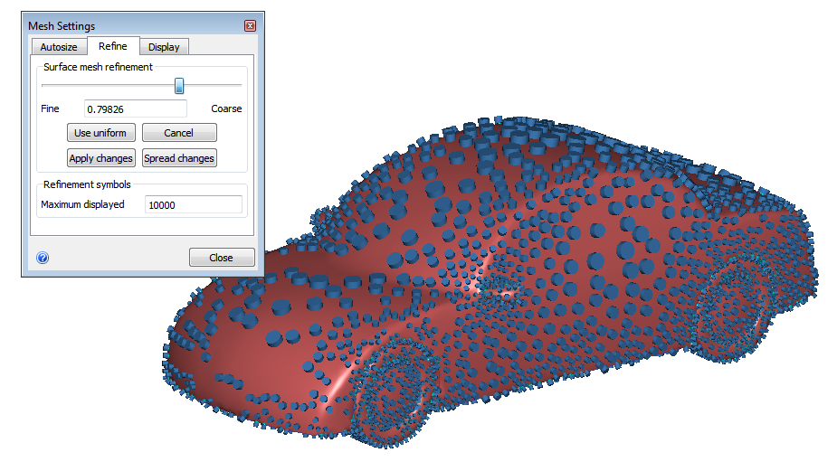 refine car mesh