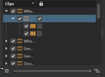 Clip Maker slider in use