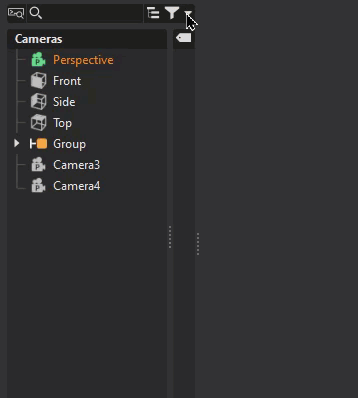 Filter Selection menu