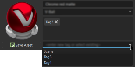 Selecting existing tags