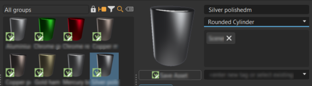 Cylinder Material Preview