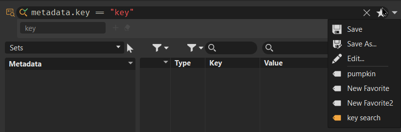 Flat Favorites menu entries