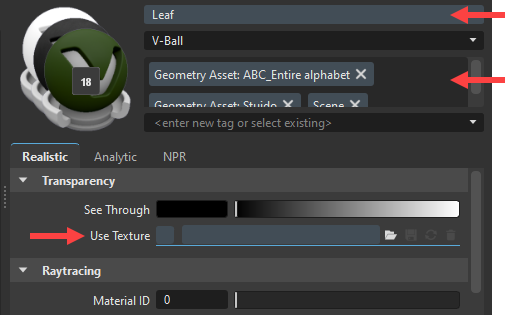 Multiple materials selected showing a yellow background
