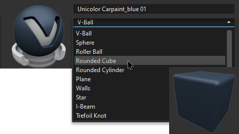 Changing the material preview