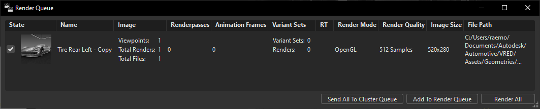 Render Queue