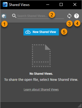 Shared View dialog