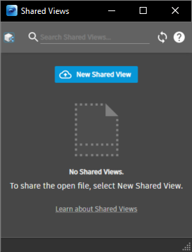 Shared View dialog