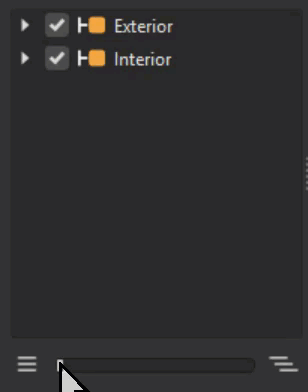 Use of slider for expanding and collapsing the List View tree