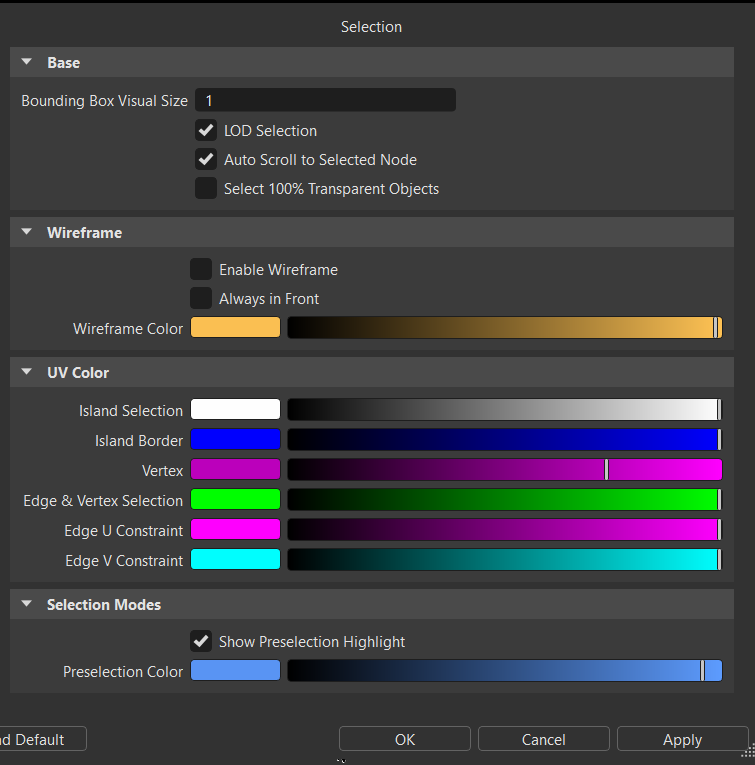 Selection Preferences