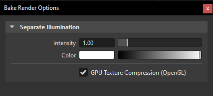 Separate Illumination Options