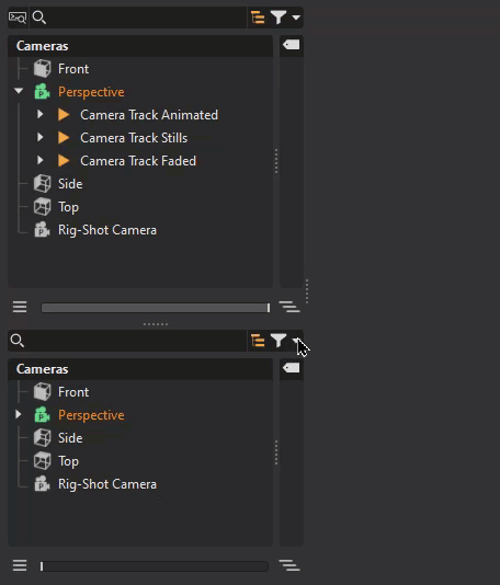 Filtering of the second tree list