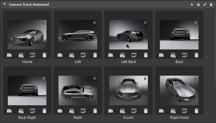 Drag viewpoint thumbnails to rearrange their order