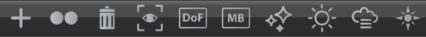 Camera Editor Icon Bar