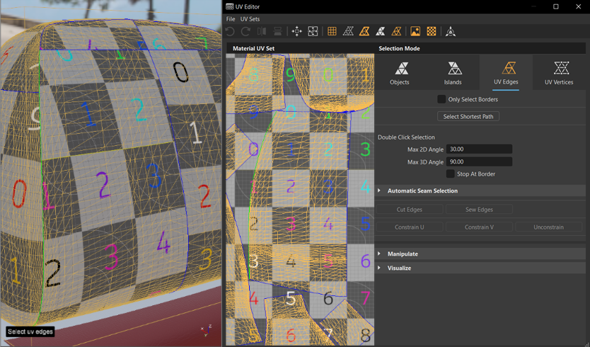 Constrain Edges example