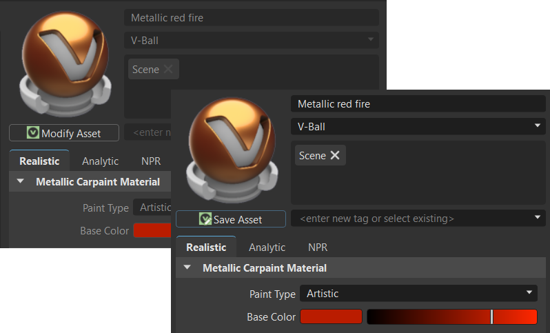 Material Preview Geometry menu