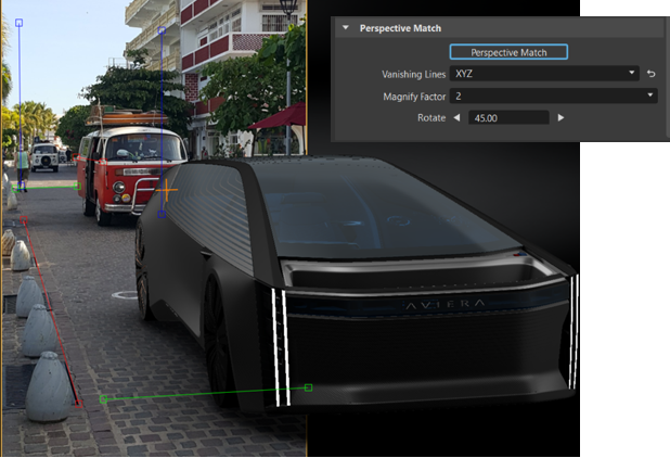 Image with vanishing lines