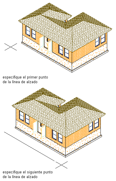 AutoCAD Architecture 2024 Ayuda | Acerca del dibujo y la edición de líneas  de alzado | Autodesk