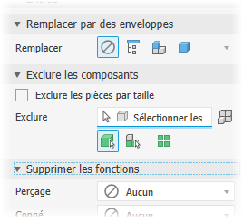 Types de modèles d'enveloppes simplifiées