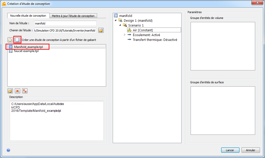 création de conception