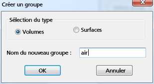 sélectionner volumes