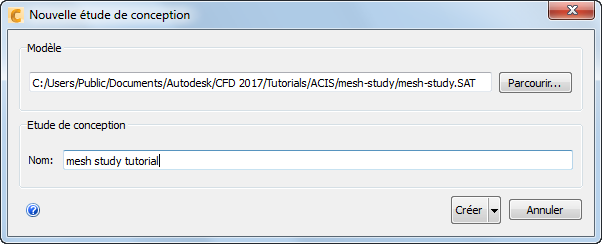 nouvelle étude de conception