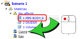faire glisser le corps du tuyau
