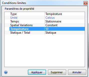 définir la température