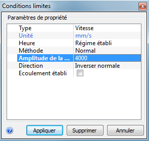 amplitude de vitesse