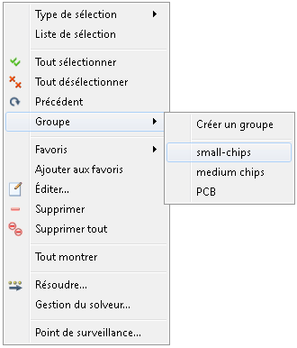 sélectionner des petites puces