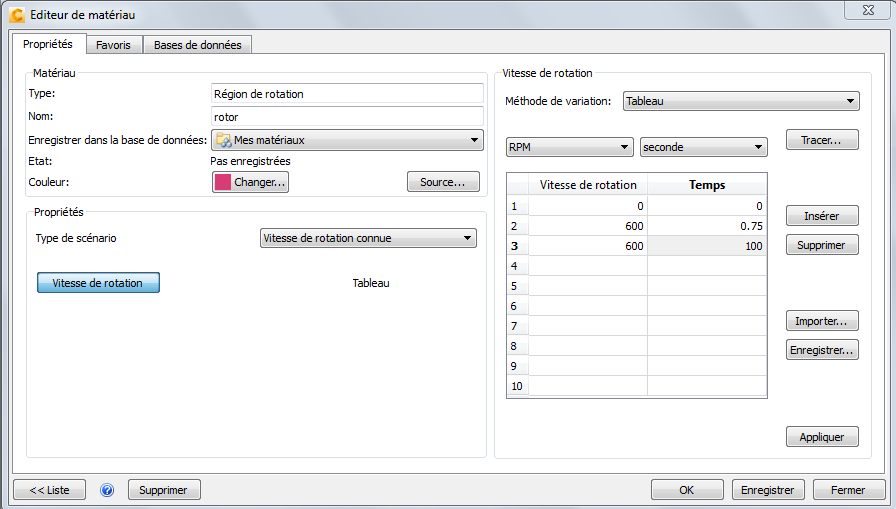 éditeur de matériau