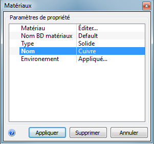sélectionner Cuivre
