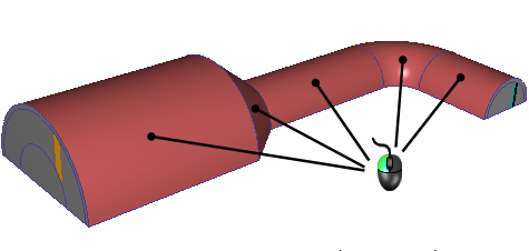 sélectionner les parois
