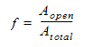 free area ratio eq