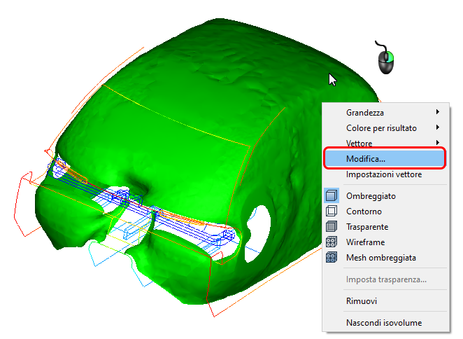 modificare l'isosuperficie