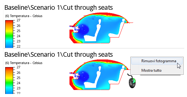 risultati della vista divisa