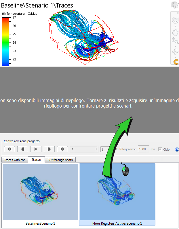 tracce della vista divisa