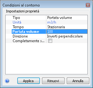 applicare la portata