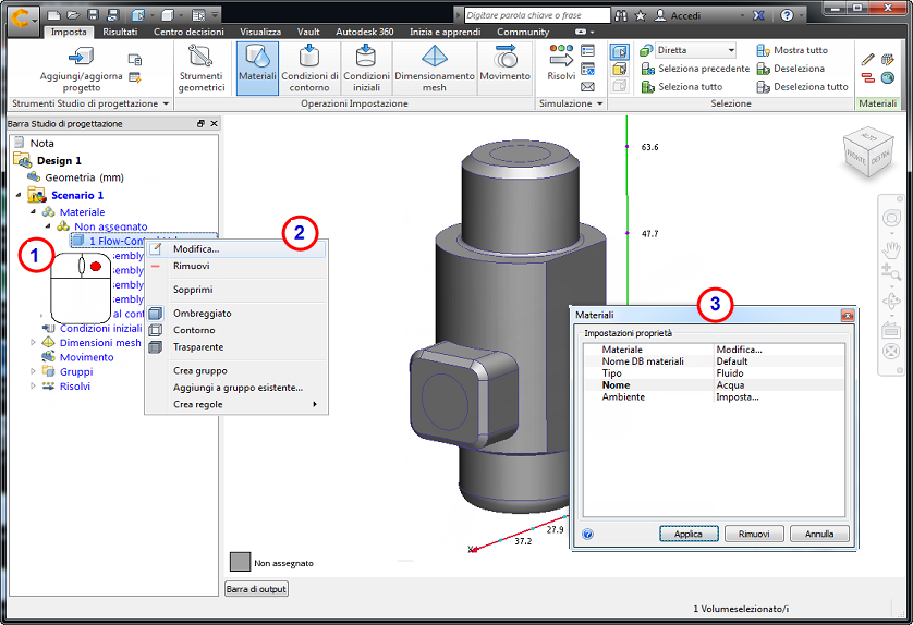preferenze della barra dello studio sulla barra multifunzione