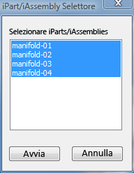 selettore di assiemi