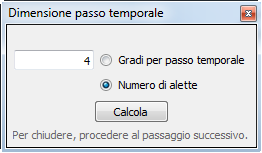 Dimensione passo temporale
