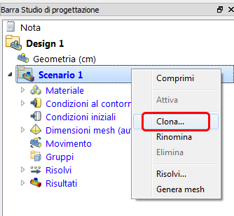 interfaccia utente di clonazione