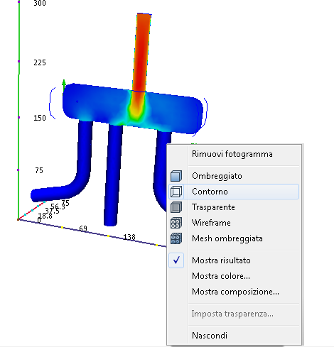 vista di contorno centrale