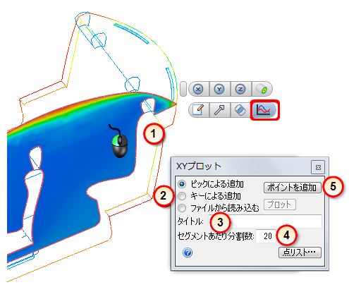 XY プロットを作成