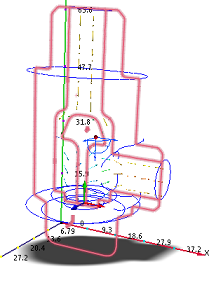 평면 빨간색 윤곽