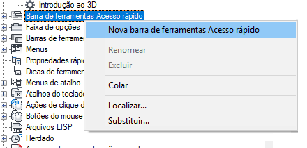 AutoCAD LT 2024 Ajuda Para personalizar a barra de ferramentas