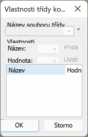 vlastnosti tříd konektorů dříve