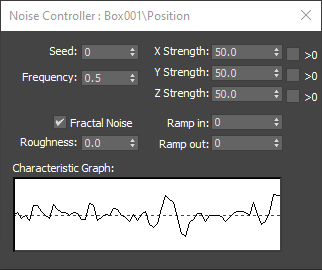 3ds Max 2025 ヘルプ | Noise Controller | Autodesk