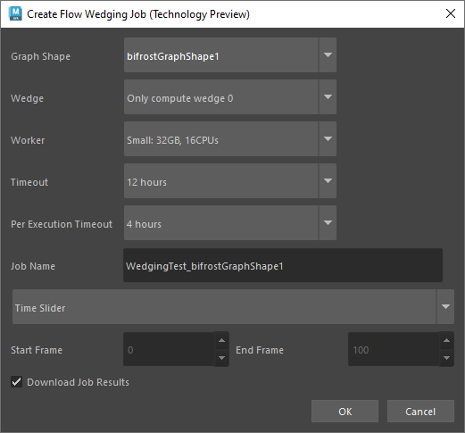 Create Flow Wedging Job